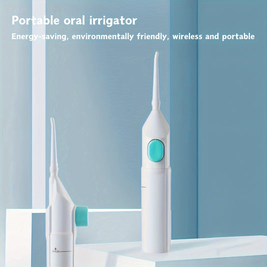 Portable Manual Water Flosser for Teeth - Gum Health Oral Irrigator, No Battery Needed, Ideal for Home & Travel Use