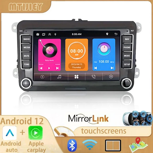 2 din  Car Radio multimedia player For VW Passat B7 B6 Golf Touran Polo Tiguan Jetta, Android DVD GPS