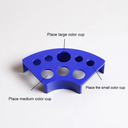 8-Holes Tattoo Ink Cup Holder with Thicken Plastic Durable Long Lasting Easy to Store Great Accessory Tool for Home Use