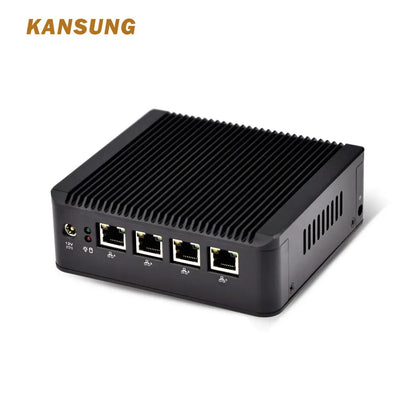 KANSUNG Cheap Mini PC 4 LAN Intel N2920 J1900 Barebone Fanless Linux Windows Computer Desktop Mini PC x86 Firewall Router PC