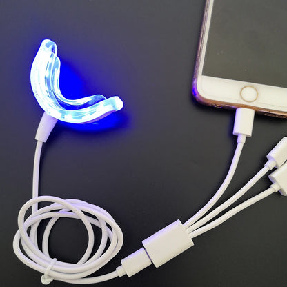 Smart LED Teeth Whitening Portable USB Charging Led Blue Light Dental Whitening Instrument Teeth Whitening Device Equipment