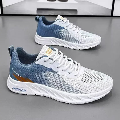 Mens Running Shoes Breathable Knit Sport Sneakers Cushion Casual Gym Athletic Trainers Outdoor Jogging Tennis Shoes