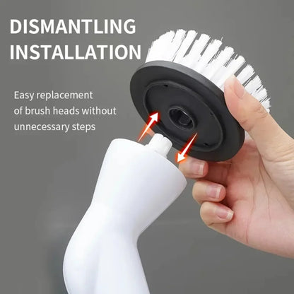 Xiaomi 2000 MA 6-in-1 Electric Cleaning Brush Cordless Electric Rotary Cleaning Brush Shower Cleaning Brush Kitchen Bathroom