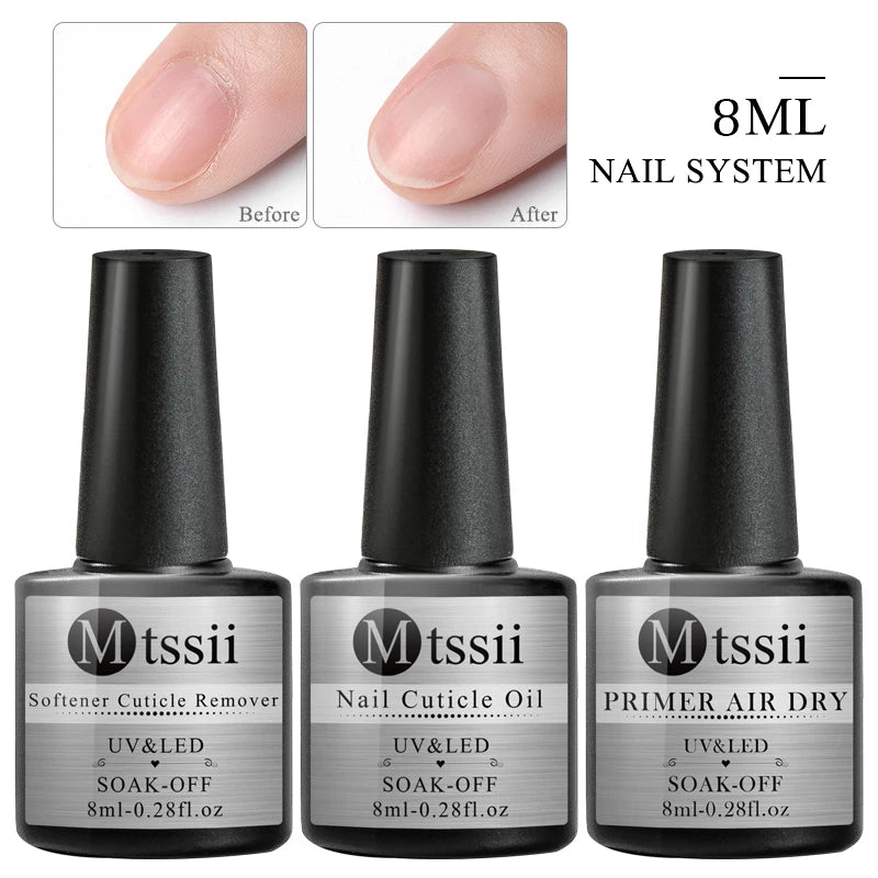 Mtssii 8ml Softener Cuticle Remover Gel Nail Polish Cuticle Oil Primer Air Dry Care Tips Treatment Tools Manicure Matte Coat