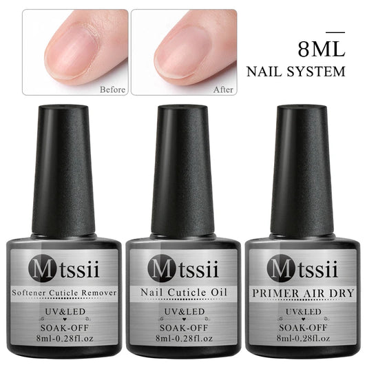 Mtssii 8ml Softener Cuticle Remover Gel Nail Polish Cuticle Oil Primer Air Dry Care Tips Treatment Tools Manicure Matte Coat