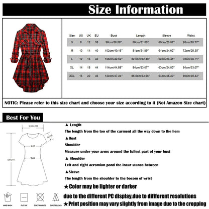 Women's Vintage Plaid Zip-Up Long Sleeve Mid Length Shirt