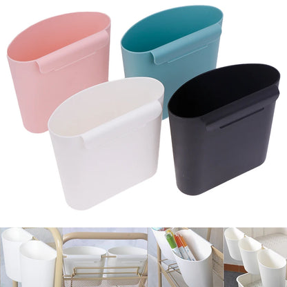 1Pc Household Back Hanging Plastic Storage Basket Kitchen Bathroom Mini Organizers Small Things Portable Storage Box Container