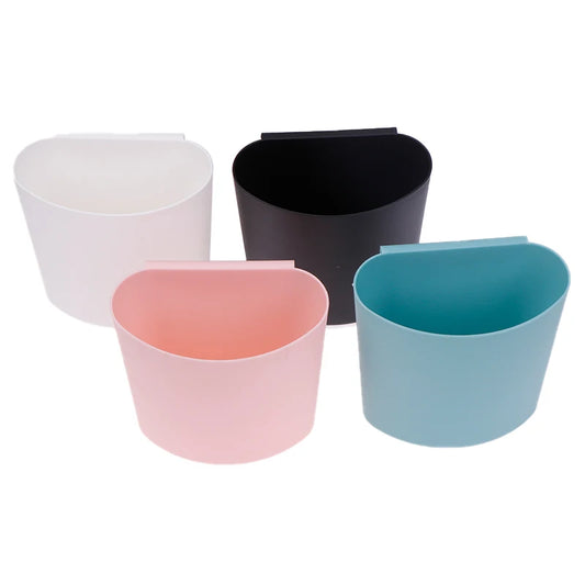 1Pc Household Back Hanging Plastic Storage Basket Kitchen Bathroom Mini Organizers Small Things Portable Storage Box Container