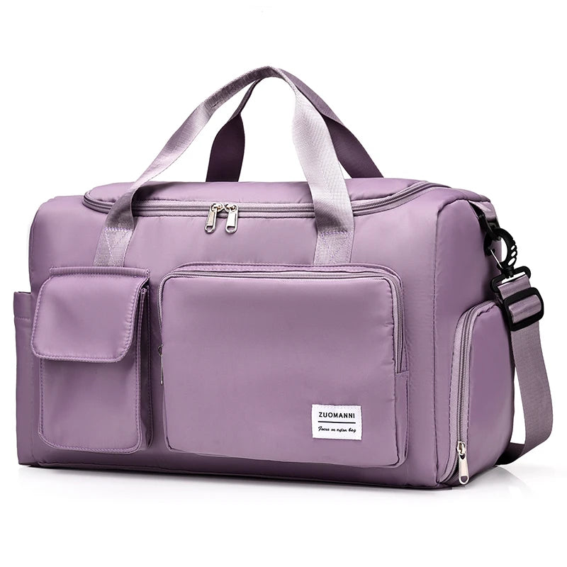 Travel Bag Female Large-Capacity Hand Luggage Dry-Wet Separation Sports Fitness Bag Short-Distance Travel Package