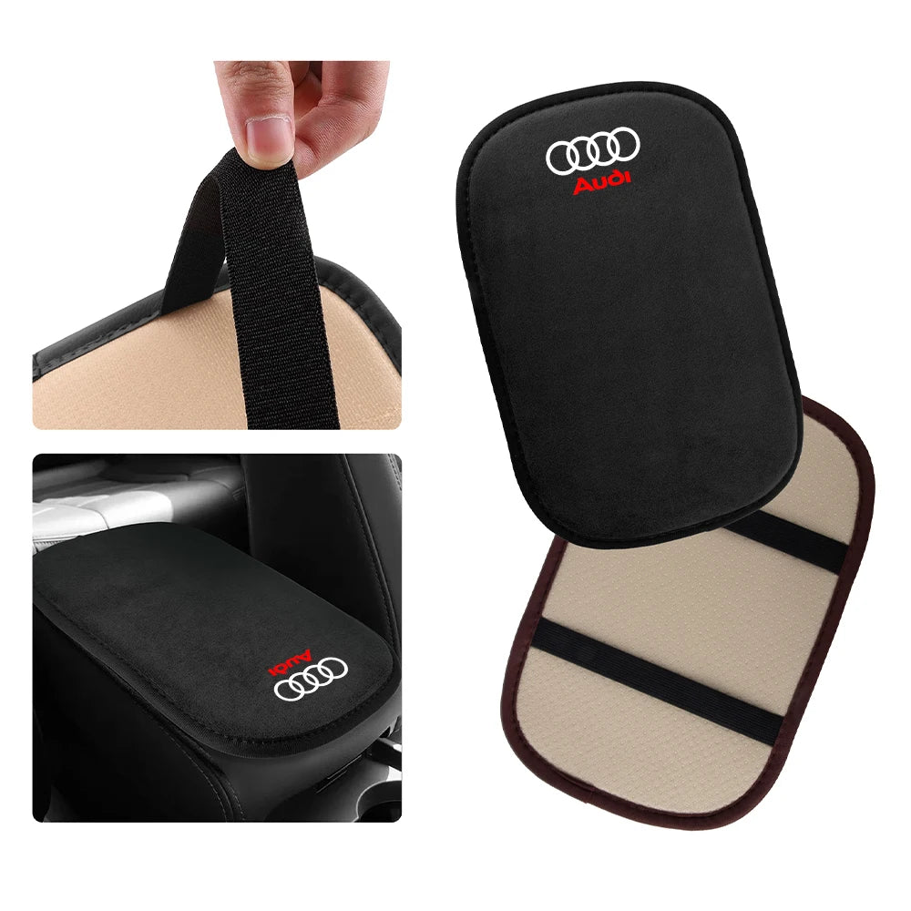 Car Armrest Box Pad Central Console Armrest Box Protection Cover for Audi SLINE A3 A4 B8 B9 A6 C5 C6 C7 A7 Q5 A5 A8 8V0 Q3 Q7 Q8