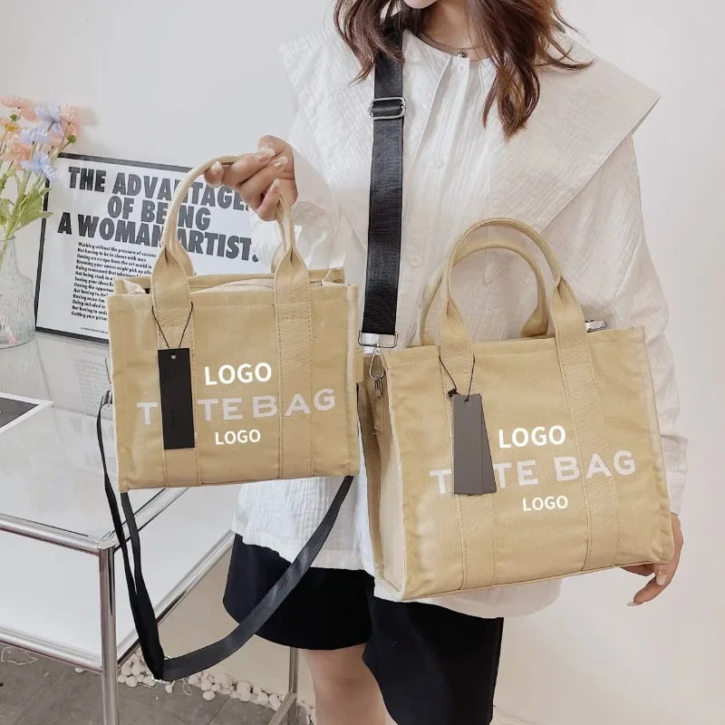 Bag Female 2024 Spring New Large-capacity Letters Tote Bag Female Large-capacity Leisure Hundred Shoulder Bag