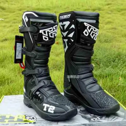 NEW Motocross Boots Motorcycle Enduro Riding Mx Moto Cross Botas Motorbike Motorboats Shoes Racing Men&kids MTB Downhill Boots