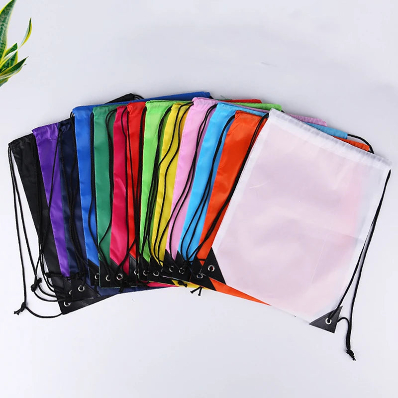 Waterproof Foldable Gym Bag Bundle Pocket Fitness Backpack Drawstring Shop Pocket Hiking Camping Swimming Men Women Sports Bags