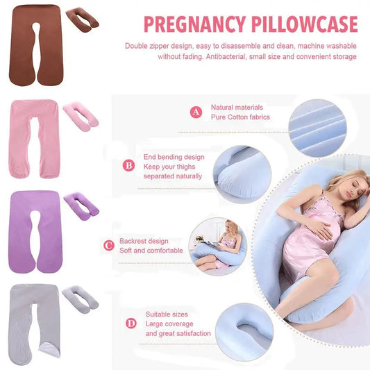 140*80cm Pregnancy Pillow cases Sleeping Waist Pillow for Pregnant Women Nursing Pillow Breastfeeding Cushion cover for Women