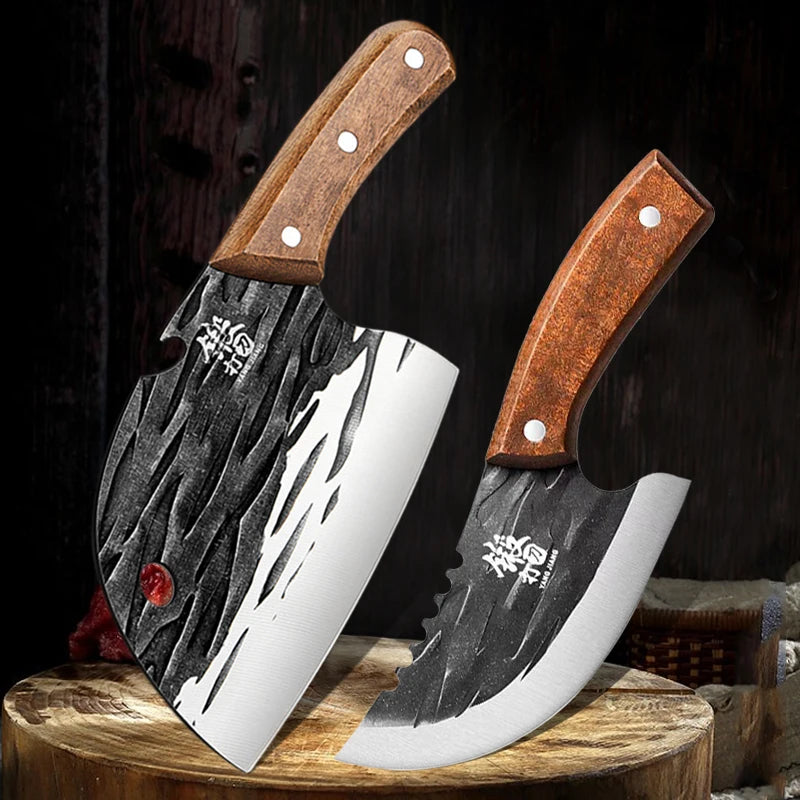 Professional Meat Cleaver Chopping Knife Cutting Kitchen Chopping Knives Utility Boning Stainless Steel Fruit Fish Butcher Knife