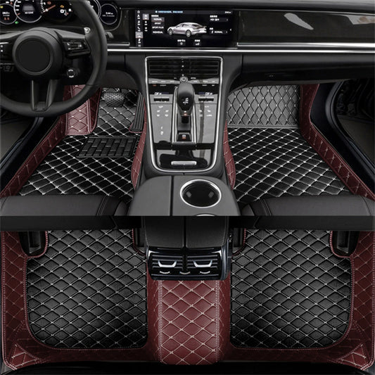 Custom Car Floor Mat for Hyundai Genesis G80 2020-2023 GV60 GV80 Genesis Coupe 2009-2016 Interior Accessories Artificial Leather