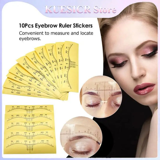 1/2/3 Sets Disposable Eyebrow Ruler Stickers Plastic Eyebrow Tattoo Tattoo Tools Microblading Stencils Permanent Makeup Supplies