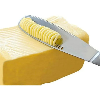 Stainless Steel Butter Spreader, Butter Knife - 3 in 1 Kitchen Gadgets