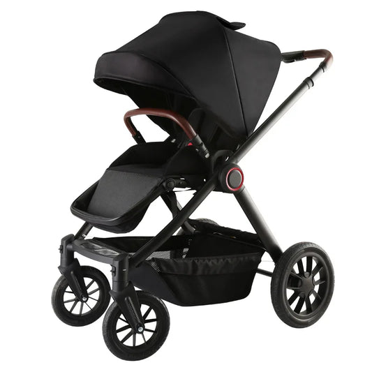 New baby stroller can sit and lie down lightweight folding high-view shock-absorbing baby carriage four wheels for travel car