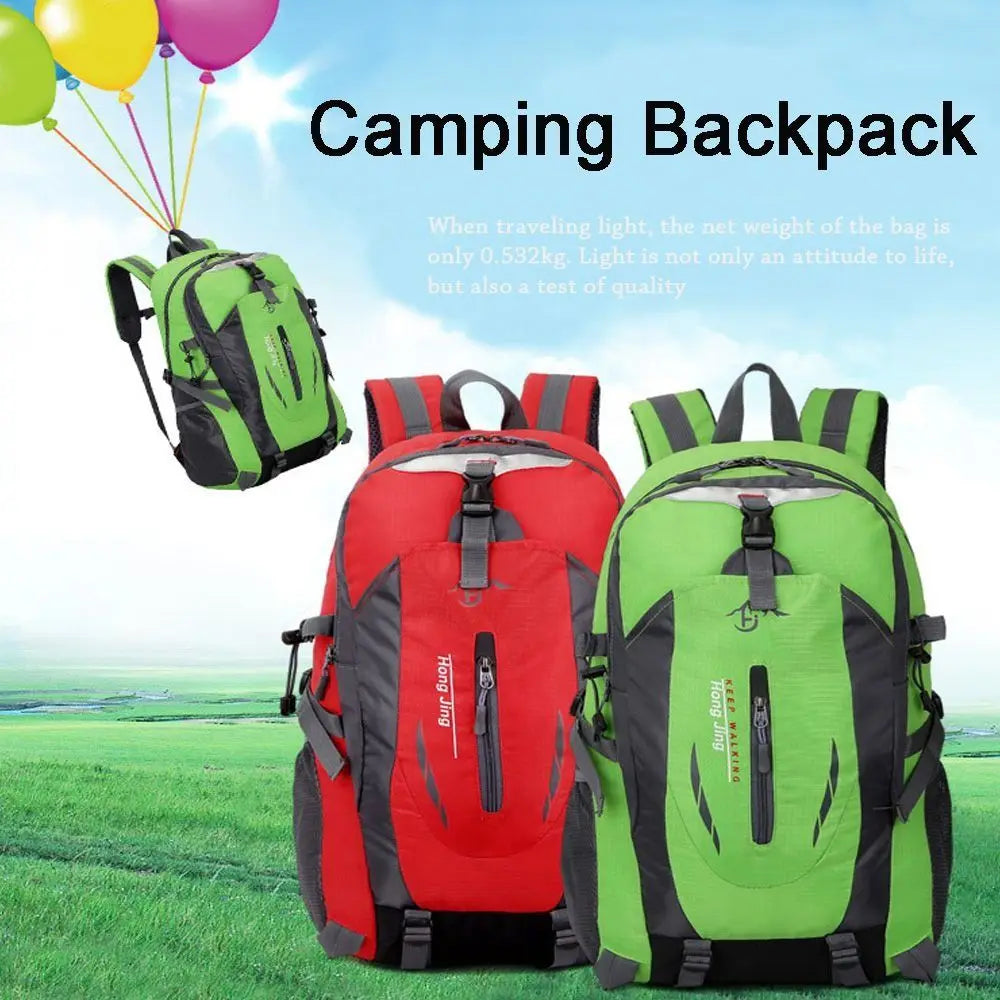 Durable Nylon Large Waterproof Backpack 40L Large Capacity Bag Camping Walking Hiking Outdoor Travel Rucksack