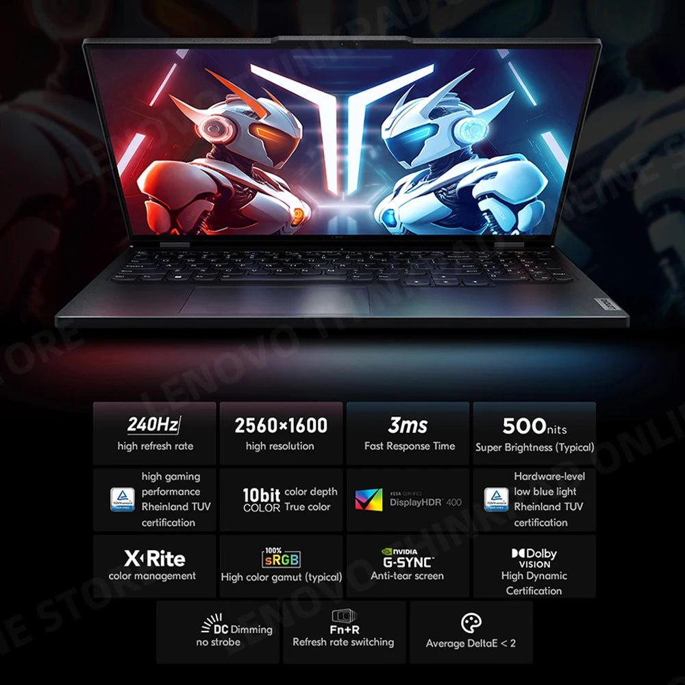 New Lenovo Legion Y9000P Gaming Laptop 13th Intel i9-13900HX/i7-13700HX /32G/1T SSD/NVIDIA RTX 4090/4080 240Hz 16inch Notebook