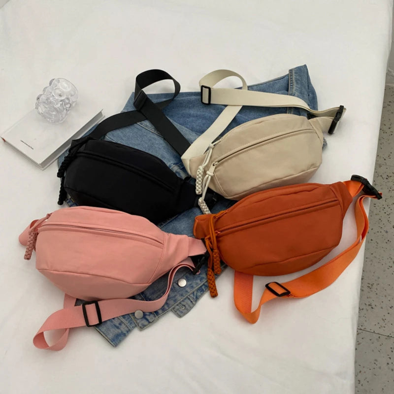 Nylon Messenger Bags Nylon Cross body Chest Bag Dumpling Bag for Women Nylon Crossbody Bag Half Moon Armpit Bag Shoulder Bags