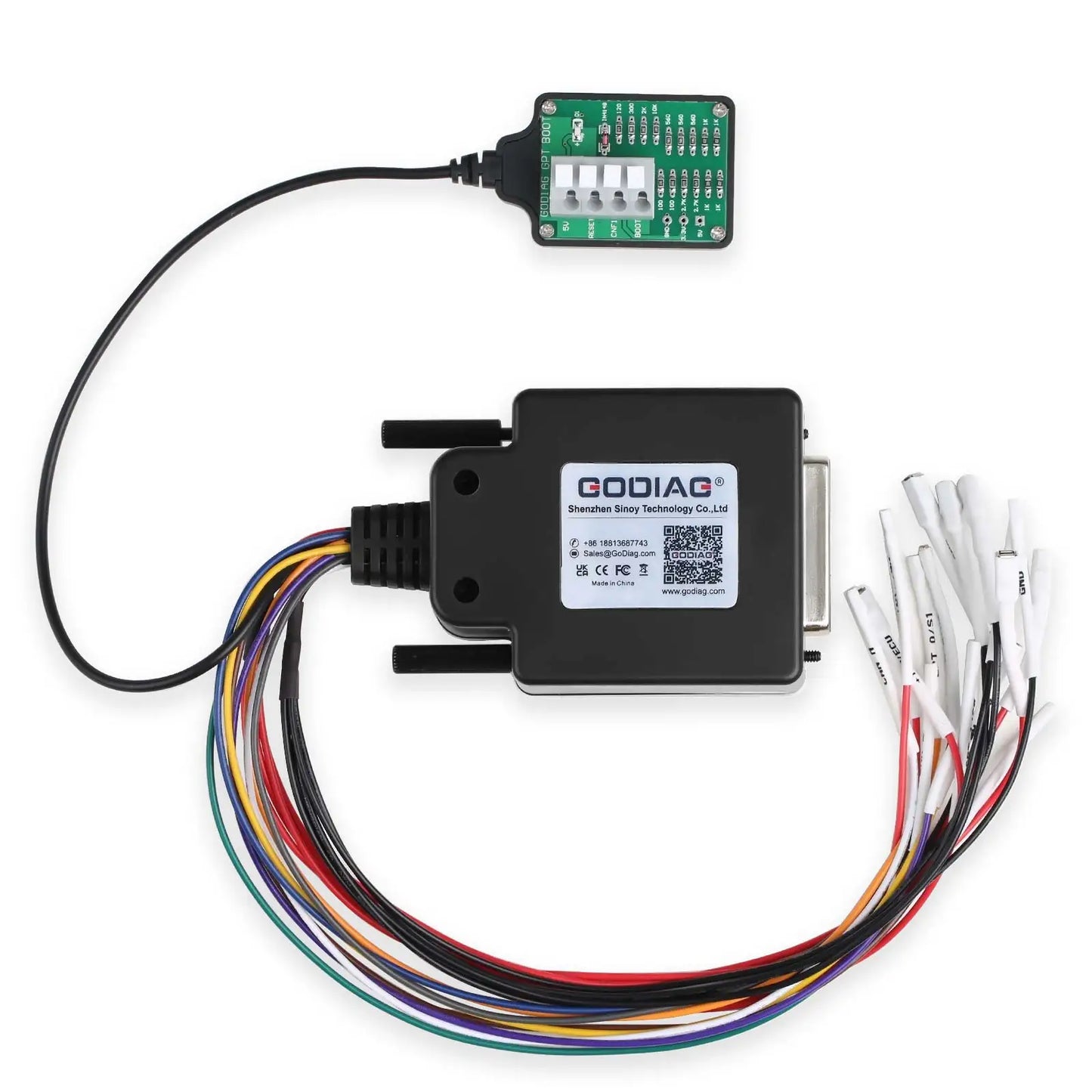 GODIAG ECU GPT Boot OBD2 ECU Diagnose Read & Write Adapter work with Openport GT100 J2534 Standard OBD2 Protocol