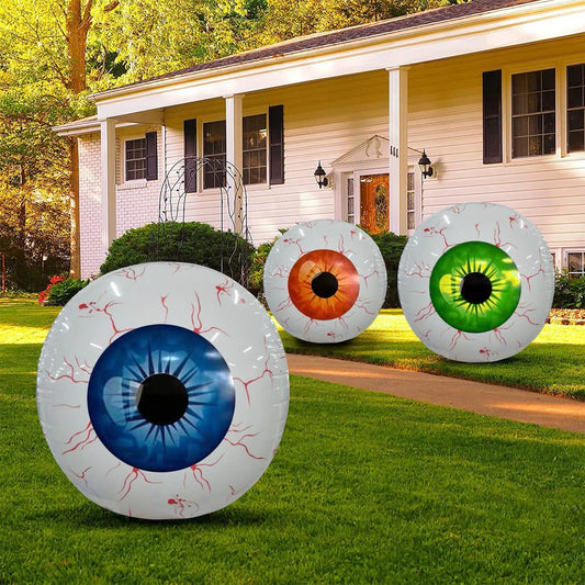 Halloween Inflatables Eyeball Decorations  Bloodshot Eyeballs Indoor Outdoor And Garden Halloween Decors