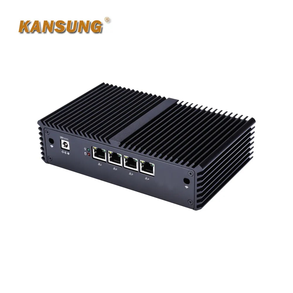 4 x 2.5 Gigabit Lan Firewall Mini PC Computer Intel Core i3 5005U i5 4200U i7 4500U Windows Linux AES-NI X86 Fanless Barebone PC