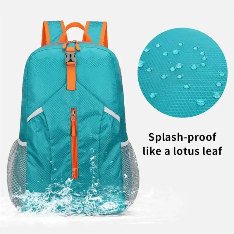 Waterproof Outdoor Knapsack Sports Backpack Large Capacity Oxford Mountaineering Bag Fashion Folding Lightweight Travel