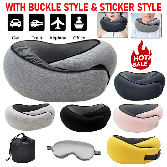 Travel Neck Pillow Travel Neck Cushion Durable U-Shaped Travel Pillow Portable U-Shaped Pillow Undeformable Airplane Pillows