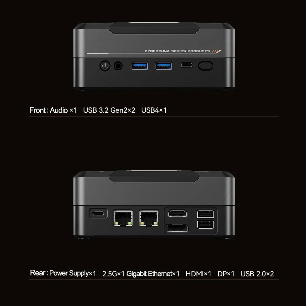 SZBOX ryzen7 mini pc 7840HS/8845HS/7735HS DDR5 5600Mhz PCIe Nvme SSD Windows11 WIFI6 BT5.2 2.5G LAN USB4.0 diy gaming computer