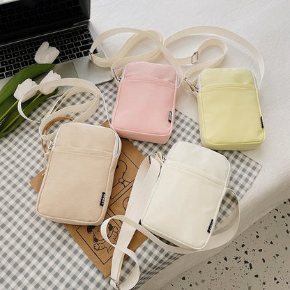 New Fashion Mobile Phone Bag Women's Messenger Bag All-match Mini Small Crossbody Bag Hanging Neck Coin Purse Vertical Handbag