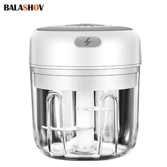 Electric Mini Garlic Masher Blender USB Food Vegetable Processor Chili Chopper Masher Machine Meat Masher Garlic Mixer Foy Home