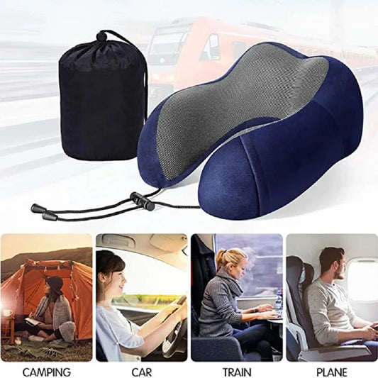 Men Women Adult Soft travel pillow U-shaped Travel Health memory sponge cervical aircraft pillow neck pad