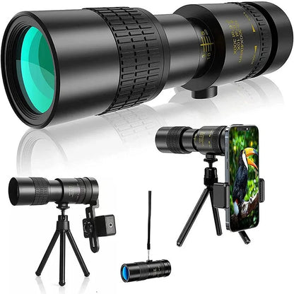 300X40 HD ZOOM Powerful Monocular Telescope Portable Binoculars with Tripod Long Range Telescope Hunting Camping Travel