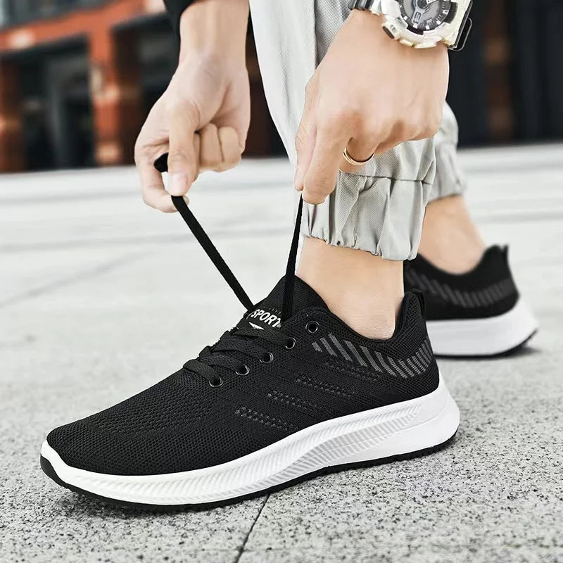 Shoes for Men Casual Slip on Fashion Sneakers Breathable Running Shoes Outdoor Walking Training Tennis Shoes