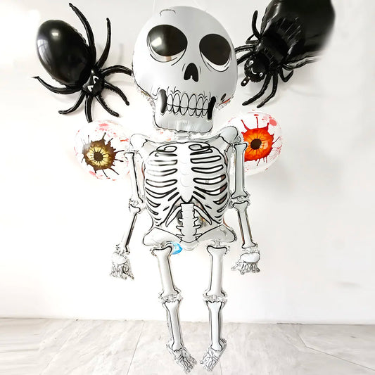 Halloween Skeleton Ballon Halloween Inflatables Outdoor Decorations Halloween Party Decor Supplies Baby Shower Foil Balloons