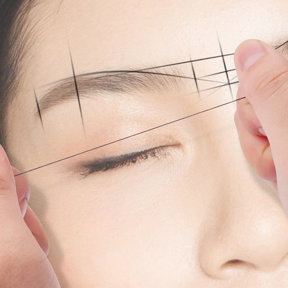 Pre-ink Line For microblading Eyebow Make Up Positioning Tool  Semi Permanent  Mapping Thread  Eyebrow Measuring Tool