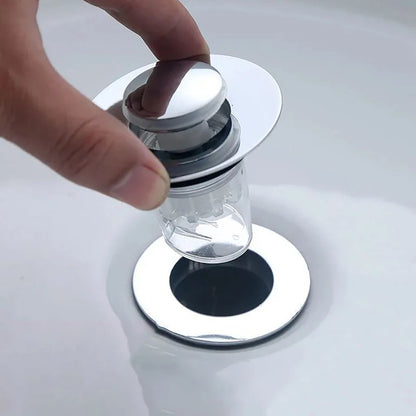 Universal Basin Pop-up Drain Filter Wash Basin Hair Sink Strainer Kitchen Bathtub Stopper Shower Plug Bathroom Tool