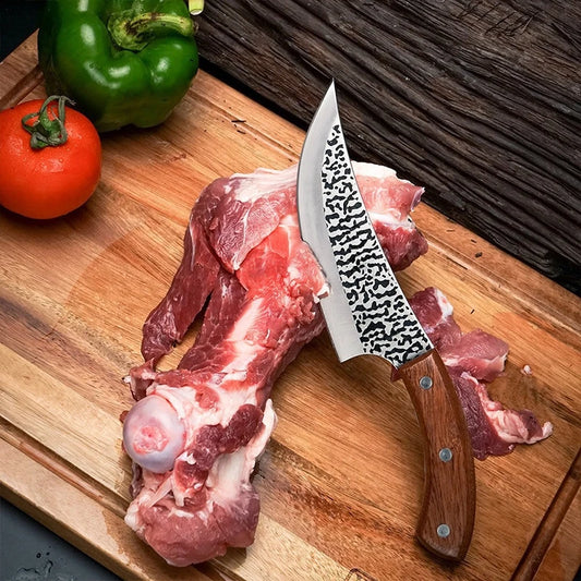 Forged Stainless Steel Kitchen Chef Boning Knifes Handmade Fishing Knife Meat Cleaver Butcher Knife Meat Cleaver Hunting Knives