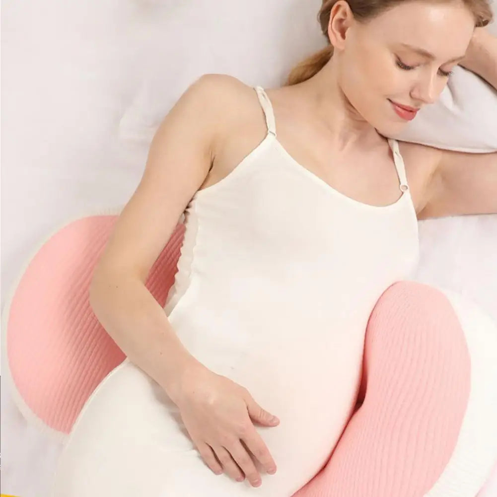 Adjustable Pillow Premium Pregnancy Pillow with Zipper Closure Double-sided Belly Back Support for Women Super Soft Wear