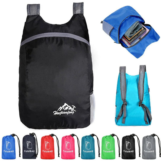 JJYY Foldable Waterproof Outdoor Sports Backpack - Ultra Light Portable Travel Bag for Travel Camping Running Fitness Shopping