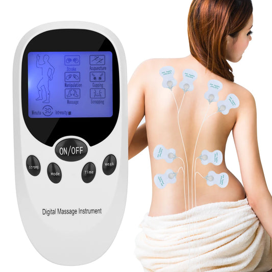 Portable Tens Pulse Muscle Electrostimulator 6-Mode  Electric EMS Acupuncture Body Massage Health Care Relaxation Treatment