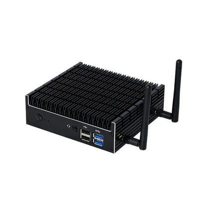 Fanless Industrial Computer Intel Pentium 5405U DDR4 M.2 NGFF SSD 4K UHD WiFi Bluetooth WIndows 11 Linux Barebone Mini PC