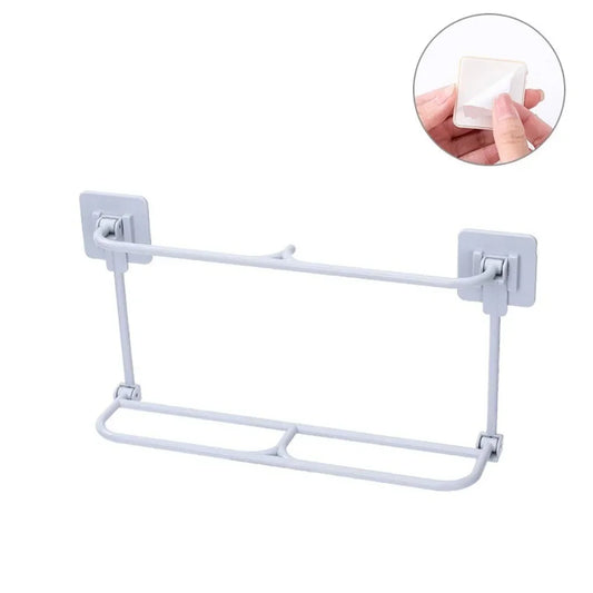 Folding Shoes Hanger Slippers Drain Shoe Hanging Bathroom Organize Holder Folding Slippers & Towel Rack Multi-functional Unique