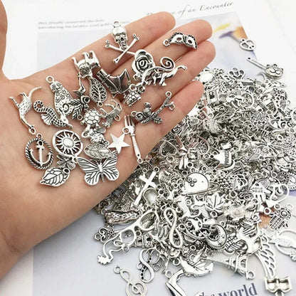 30/100pcs DIY Mixed Cartoon Animal Tree Enamel Charms Beads for Jewelry Making Diy Pendant Neacklace Bracelet Accessaries