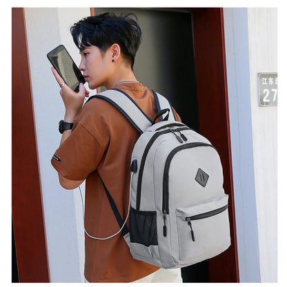 Waterproof  Men Backpack Business Office Back Bags USB Charging 15.6 Inch Laptop Casual School Backpacks Rucksack Male Backpack