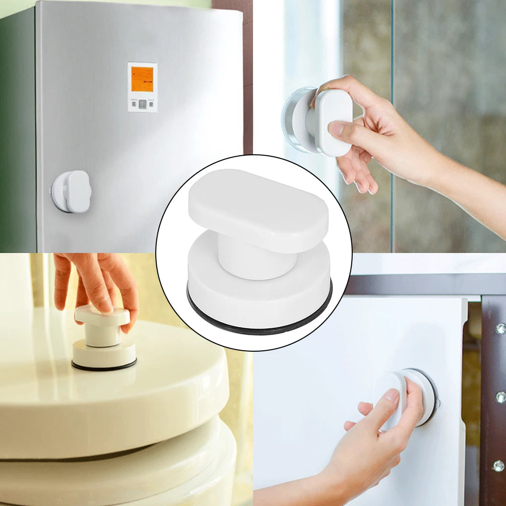 Sucker Handle Door Fridge Drawer Bathroom Suction Cup Wall Mounted Handrail Grip Tub Shower Handles Bathroom Kitchen Accessories