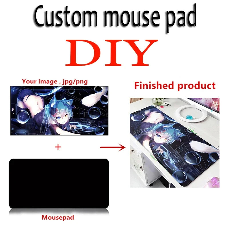 Custom Mouse Pad Print Diy Large Playmat Gaming Customized Mat XXL Size Gamer Office Mousepad OEM Logo Bulk Discounts Desk Mat